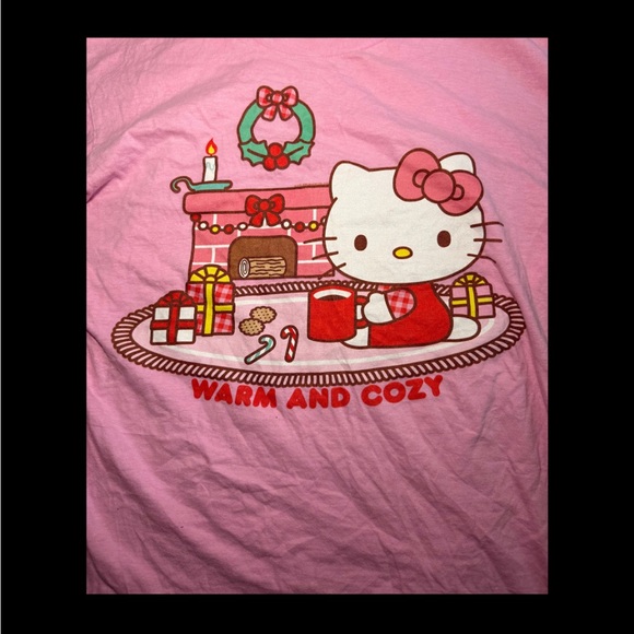 Kawaii‎ Hello Kitty Pink Short Sleeve Tee Sz XL - Picture 4 of 10